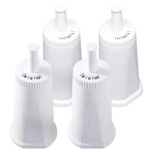 4 pacote de filtro de água de substituição para breville claro máquina de café expresso suíço-compare com parte bes008wht0nuc1