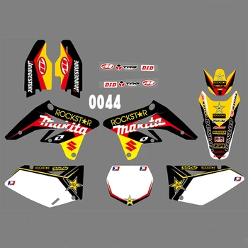 

For SUZUKI RMZ250 2007-2009 Graphics Decals Stickers Custom Number Name 3M Full Motorcycle Backgrounds Stickers Accessories