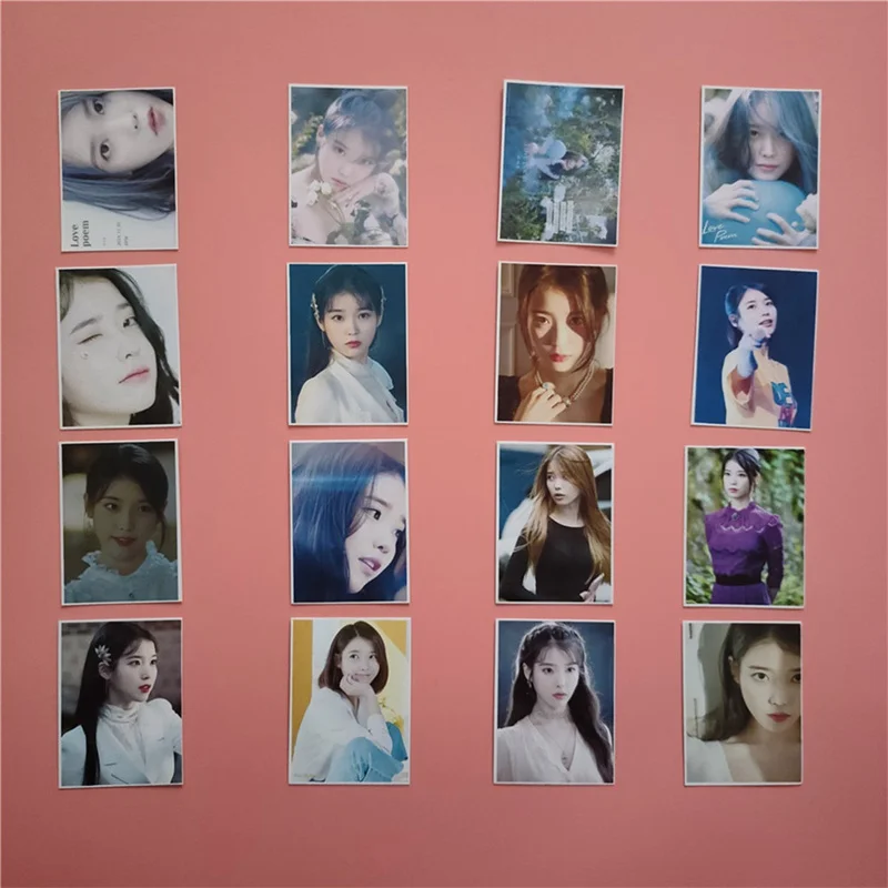 16 шт./компл. Иу со ЕС самодельные Бумага ЛОМО карта фото плакат Фотокарта Uaena