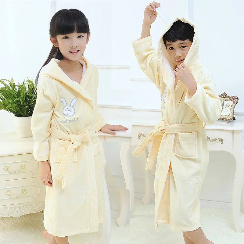 Autumn Winter Kids Sleepwear Robe Cotton Warm Baby Boy Girl Bathrobe 4-18 Years Teenagers Children Pajamas For Boys Girls kids pajamas set,flannel pajamas,child bathrobe,kids robe