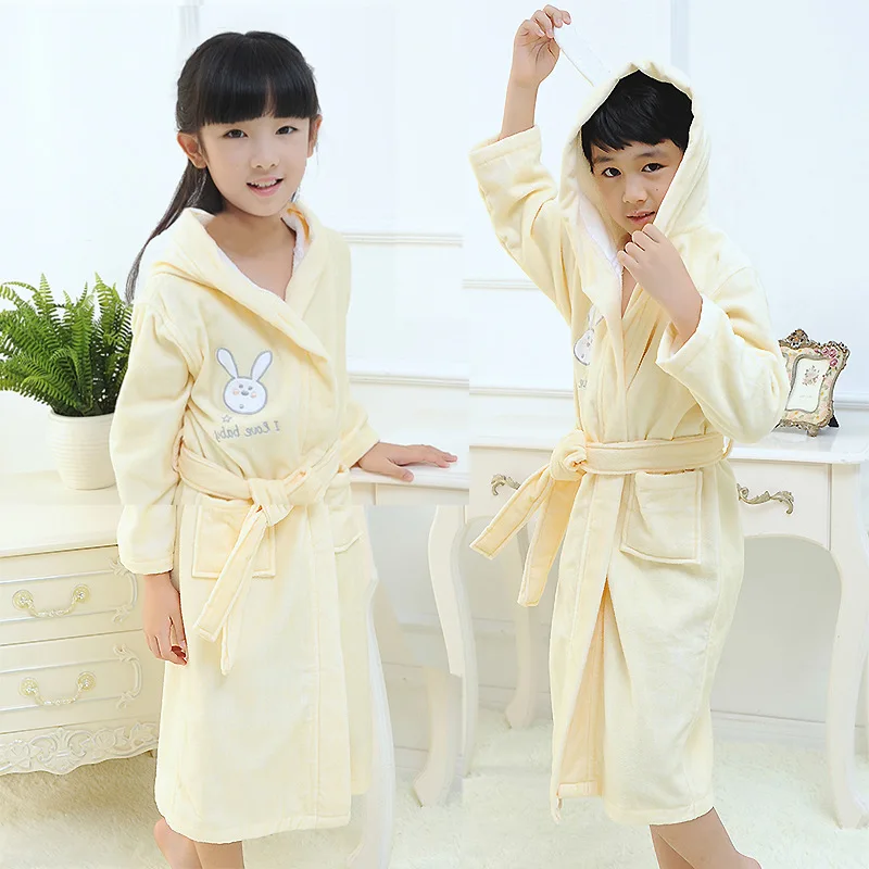 Winter Terry Cotton Bath Gown For Boys And Girls Thick, Warm, And Cozy Dress  With Thick Cloth And Delicate Design From Credred, $33.41 | DHgate.Com
