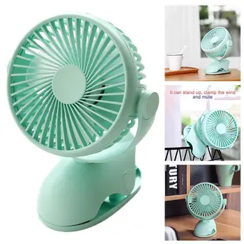 

1Pcs Usb Portable Clip on Stroller Fan Flexible Bendable Desk Fans with Operated Rechargeable Battery Electric Personal Min H0P8