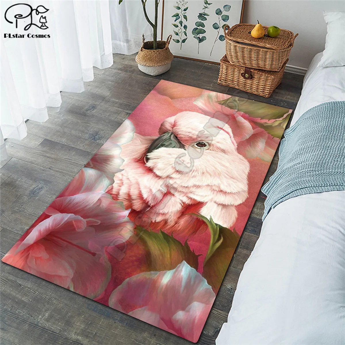 

Parrot Funny Animals Carpets Soft Flannel 3D Printed Rugs Mat Rugs Anti-slip Large Rug Carpet Home Decoration style-3