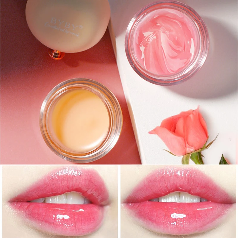 

Plant Extract Lip Sleeping Mask Moisturizing Lightening Lip Lines Care Cream Brighten Anti-drying Pink Lips Balm Essence