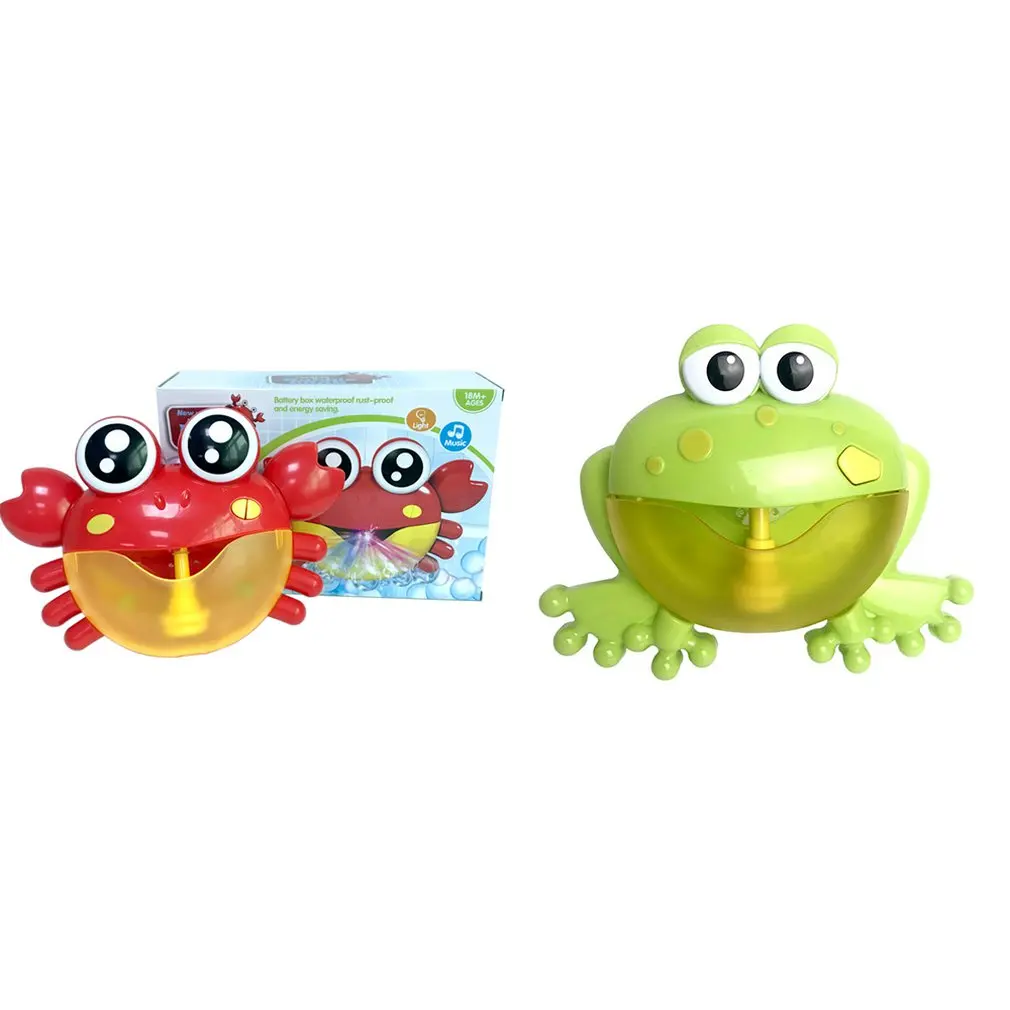 Открытый лягушка пузыря& крабы детские игрушки для ванны пузырь чайник ванна для купания мыло машина игрушки для детей с музыкой воды игрушки