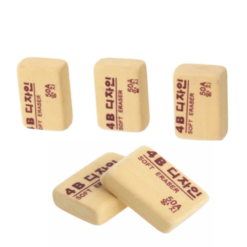 4B Pencils Eraser Korea Writing Drawing Eraser Rubber pencil eraser Art