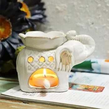 

Mini candlestick aroma diffuser candle tota incense burner candle holder essential oil stove household decoration hollow candle