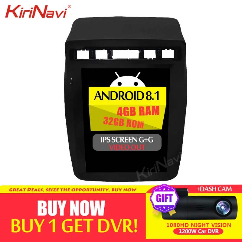 KiriNavi 10," вертикальный экран 1 Din Android 8,1 автомобильный Dvd мультимедийный плеер для Volkswagen VW Touareg автомобильный Радио Gps навигация 4G
