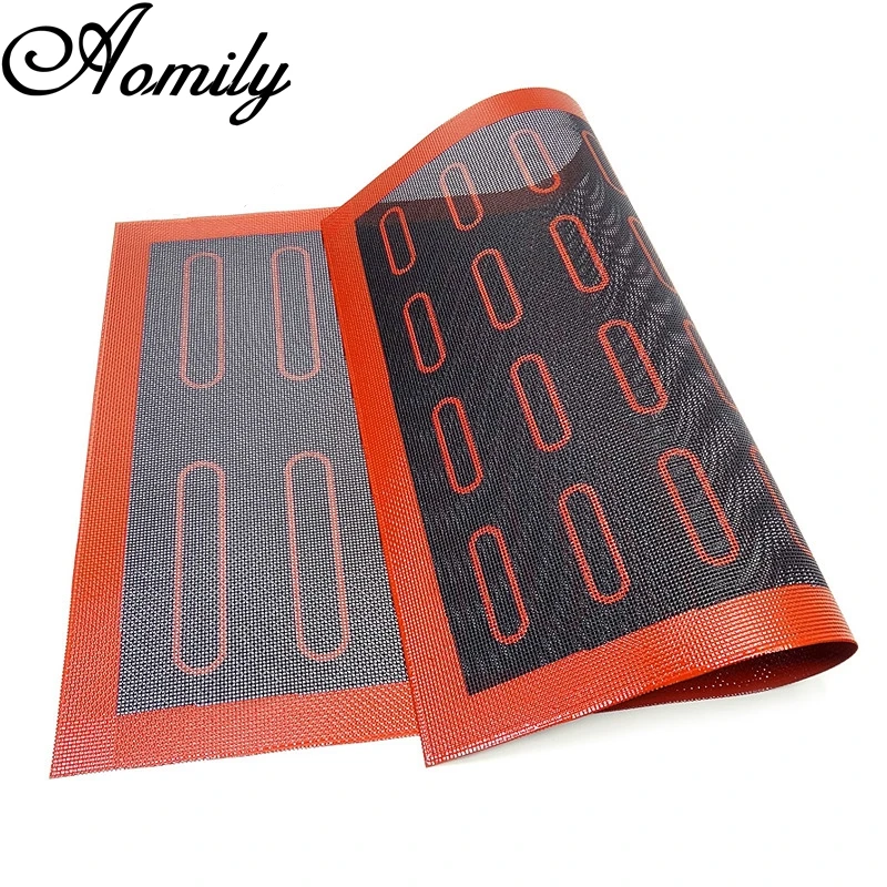 Baking-Mat Liner Perforated-Sheet Non-Stick Oven-Cake Aomily Silicone Pastry 30x40cm