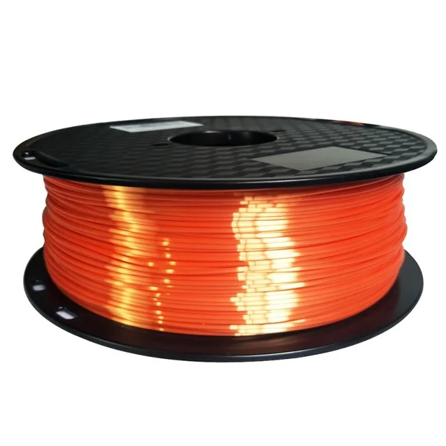 Silk orange Шелковая нить PLA 1,75 мм 1 кг нить для 3d принтера шелковистая блестящая 3d-ручка материалы для печати Блестящий металлический металлик как на ощупь PLA - Цвет: Silk orange