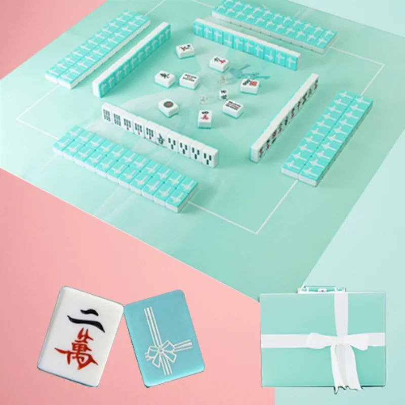 

Дорожный портативный набор настольных игр для Маджонга, мини-шахматы, набор семейных настольных игр, игра для детей Ed50zm