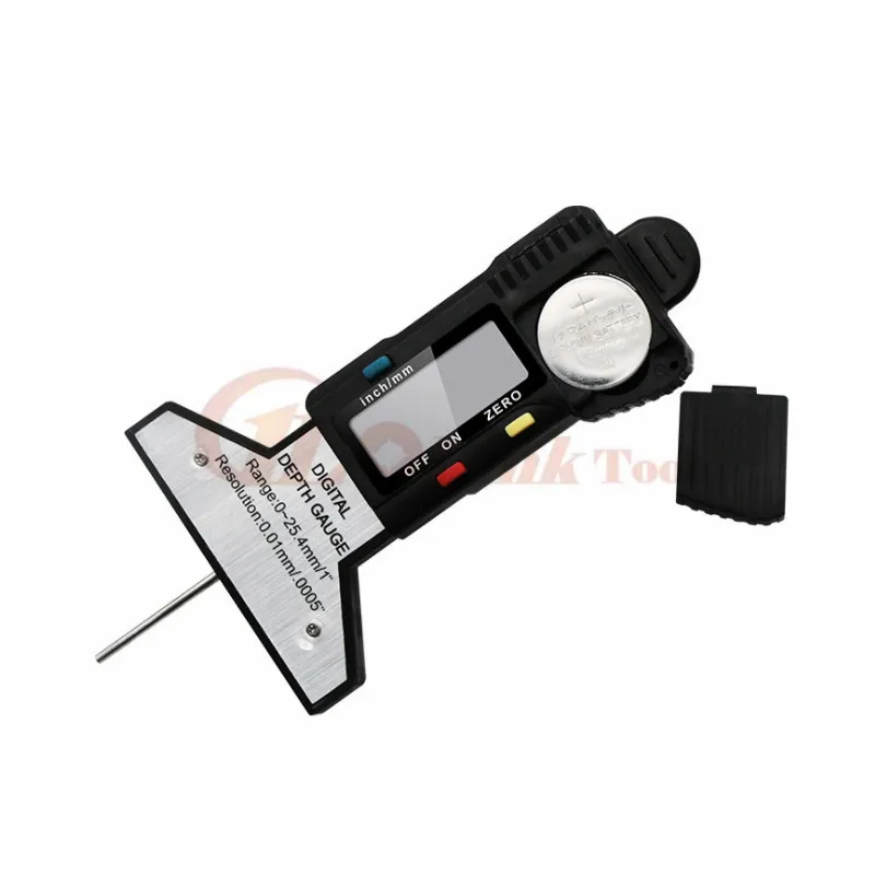 Electronic Digital depth gauge caliper tread LCD Tyre For Car 0-25.4mm digital Measuring Tool | Инструменты