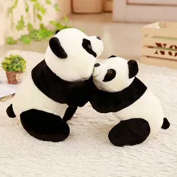 

Panda Plush Toys 20/30CM Kawaii Funny Doll Panda with Bamboo Leaves Soft Stuffed Cartoon Animal Cute peluche For Kids Baby Gifts