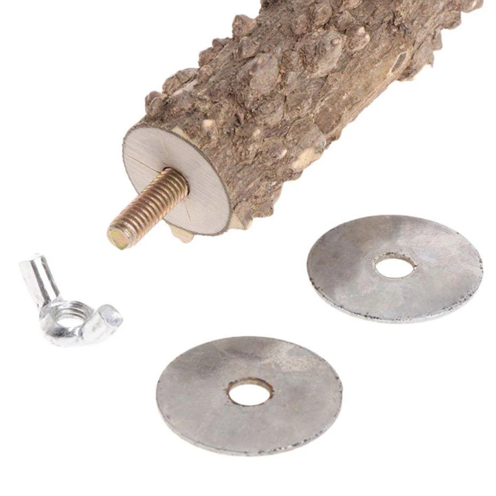 Pet Bird Parrot Stand Perch Stick Platform Grinding Paw Cage Hanging Chew Toy