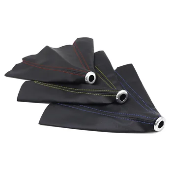 

Universal Leather Short Shifter AT MT Shift Knob Shifter Gear Knob Boot Cover For Ford Galaxy Mondeo 3 4 S max C max Honda