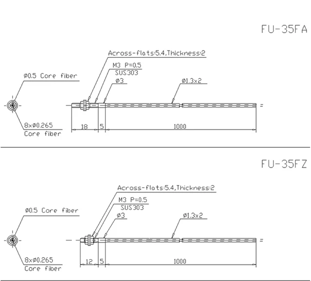 Keyence Fiber Optic Sensor Fu-35fa Fu-35fz Fu-35tz Fu-49x Fu-69x Fu-4f Fu-49x  Fu-45x Fu-57tz Fu-47tz U-46 Fu-59 Fu-6f Fu-57tz - Tool Parts - AliExpress