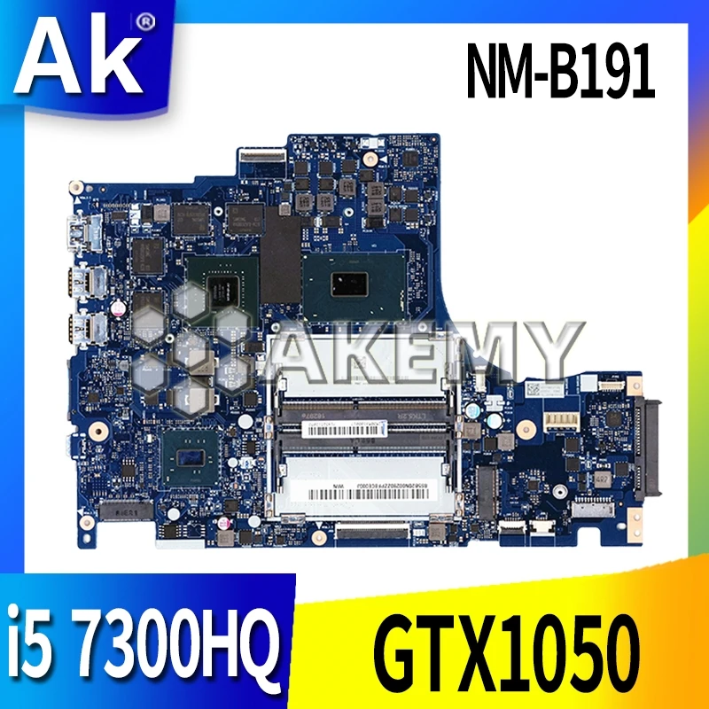 DY512 NM-B191 подходит для For Lenovo Y520-15IKBN ноутбук материнская плата 5B20N00291 процессор i5 7300HQ