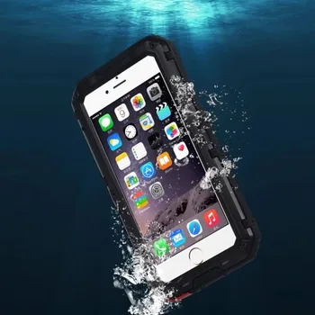 

IP68 100% Waterproof Underwater Swimming 3M Diving Metal Aluminum Phone Cover Case For iPhone 6 6s 7 8 plus Case for iPhone X XS