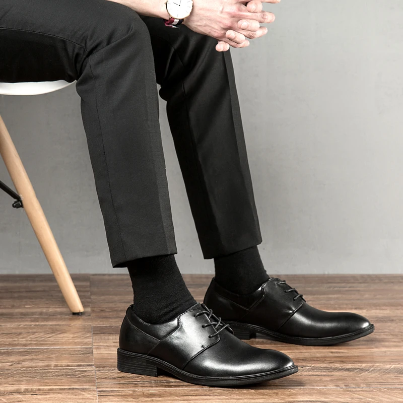 

New Fashion Spring Autumn Men Casual Shoes Breathable Lace-Up Men Flats Shoes Wear Comfortable Male Dress Shoes %K2688