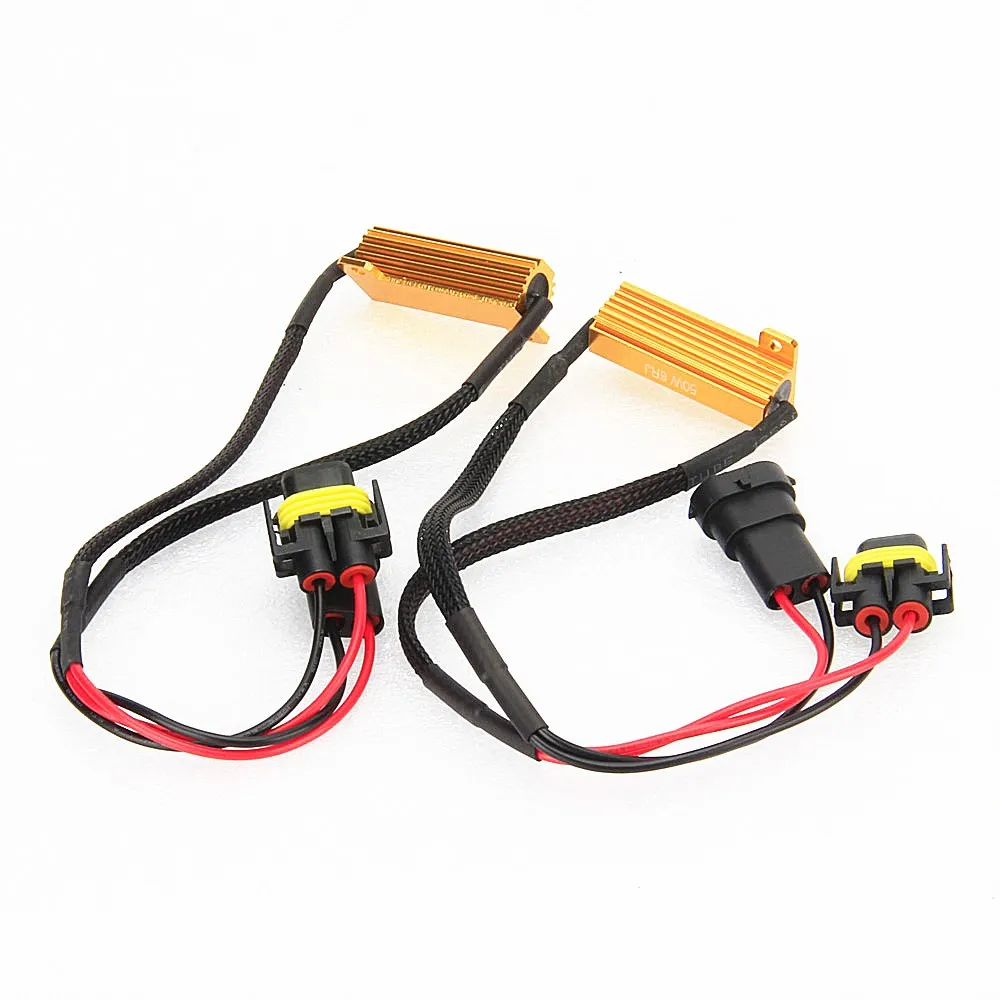 2PCS led H1 H3 H7 H11 9005 HB3 9006 HB4 LED Bulb Decoder Resistor 50w