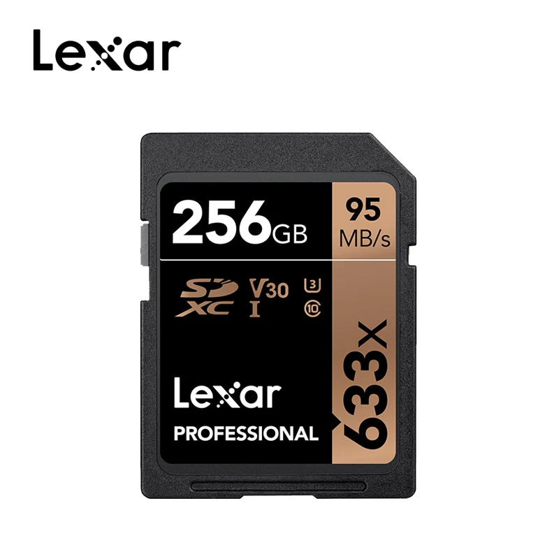 256GB Lexar sd-карта класс 10 633x U3 SDHC SDXC 32 Гб 128 Гб карта памяти UHS-I C10 64 Гб Макс 95 МБ/с./с 16 Гб карта SD карта памяти - Емкость: 256GB