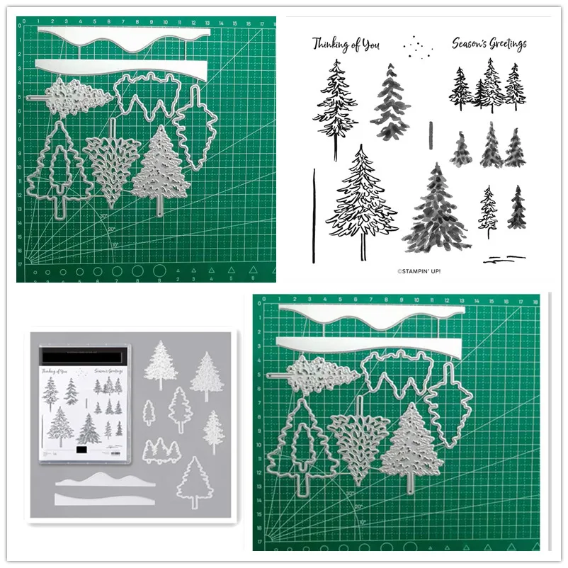 Giáng Sinh Cắt Kim Loại Chết Thêu Sò Mới Xuất Hiện 2021 Stampin Lên Tem Và Chết Mới Đến Stencils Cho DecorationArts