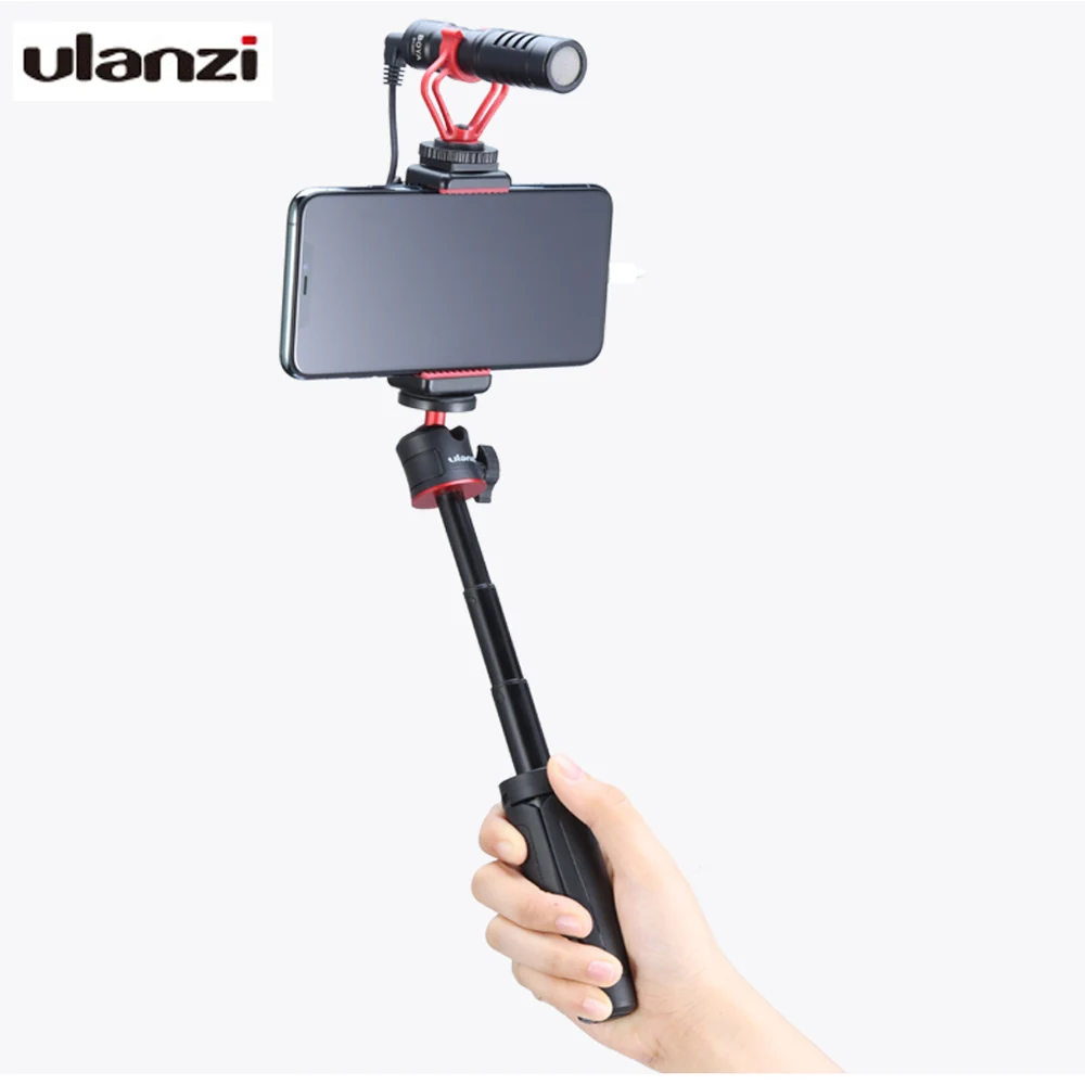 Ulanzi ST-07 Cold Shoe Phone Mount Holder Extend Cold Shoe for Vlog Microphone LED Light Vlog Tripod Phone Mount Stright Mobile