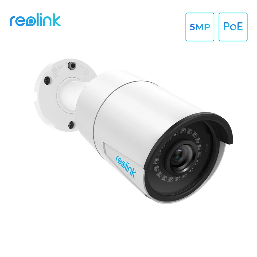 Reolink RLC 410 PoE камера безопасности 5MP 30m ночного видения SD слот для карты Mic