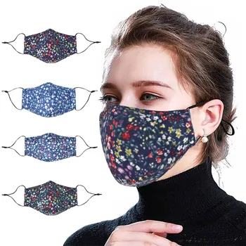 

PM2.5 Against-dust Cotton Dustproof Reusable Adjust Printing Mask mascarillas Mouth-muffle Health Care Face Mouth Mask Маски