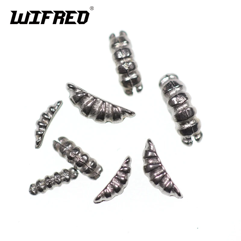 24 pcs 4 sizes Ribbed Tungsten Scud Bodies scud Shrimp Back Fly Tying Weight