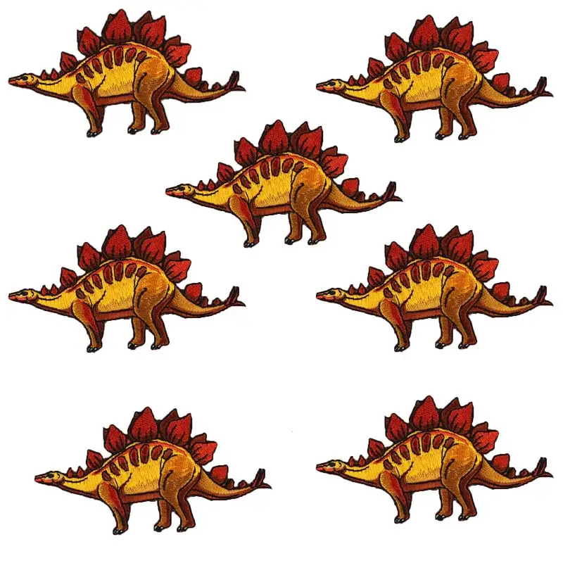 

10Pcs/Set Diy Dinosaur Stripes Patch Embroidered Patches For Clothing Embroidery Patch Stickers Iron On Patches On Clothes