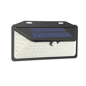 

New Solar Lamp Three-Sided Luminous 102led Infrared Sensor Lamp Outdoor Courtyard Garden Diamond Wall Lamp