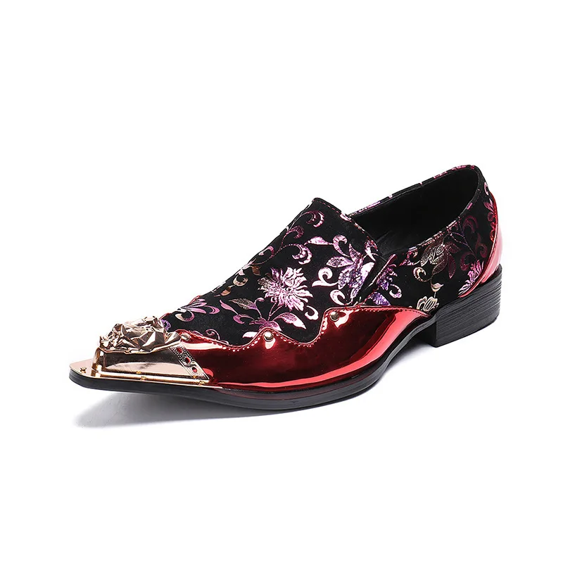 

Sepatu Pria Korean Style Cowhide Fashion Loafers Pointed Toe Casual