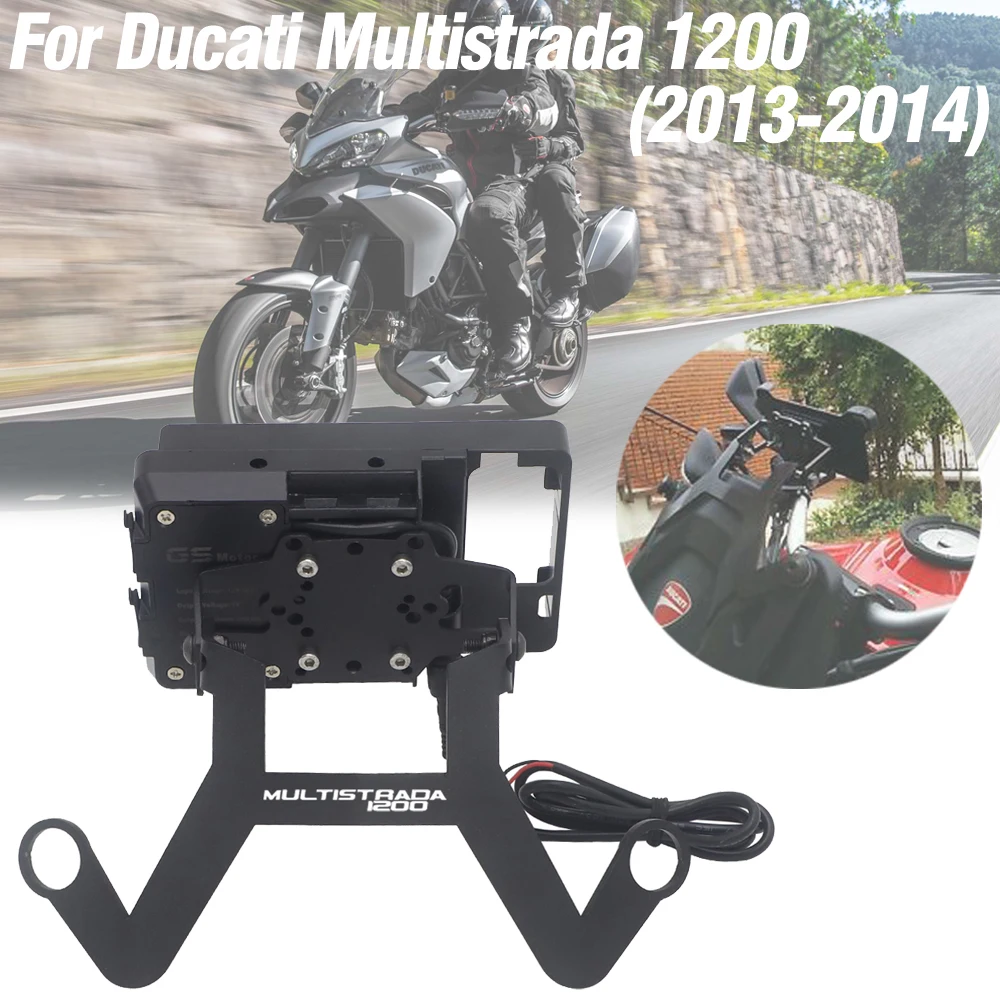 

GPS Smart Phone Navigation Mount Mounting Bracket Adapter Holder For Ducati Multistrada 1200 2014 2015