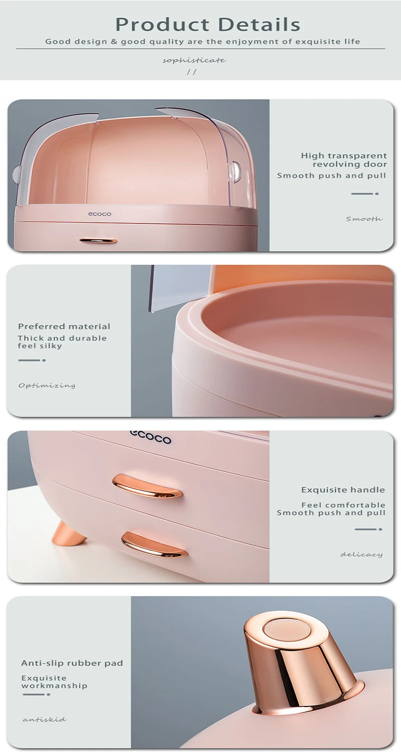 Multifunctional Waterproof Cosmetic Makeup Jewelry Box