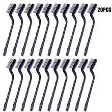 

20Pcs Wire Brush Tainless Steel Bristles Wire Whisk Brush for Rust Dirt Paint Scrubbing with Deep Cleaning Tools To Clean House