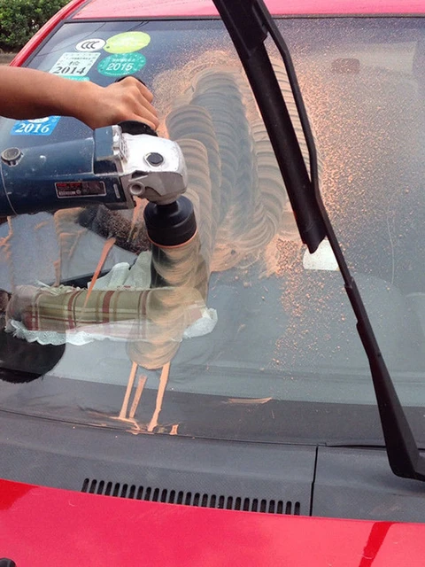 Kit di lucidatura del vetro Set di rimozione dei graffi per la pulizia dei  finestrini dell'auto per la riparazione - AliExpress