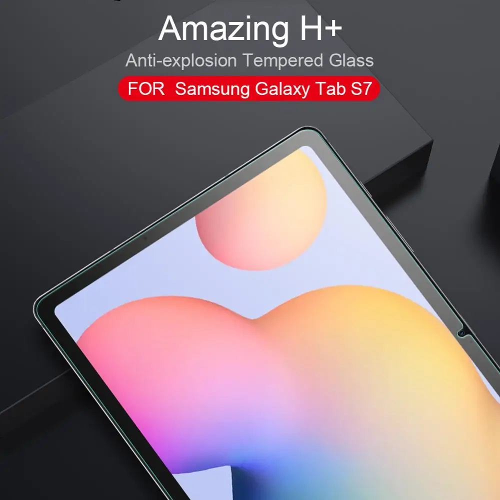 Nilkin Glass for Samsung Galaxy Tab S7 Nillkin 9H+ 2.5D Tempered Glass Screen Protector for Samsung Galaxy Tab S7+