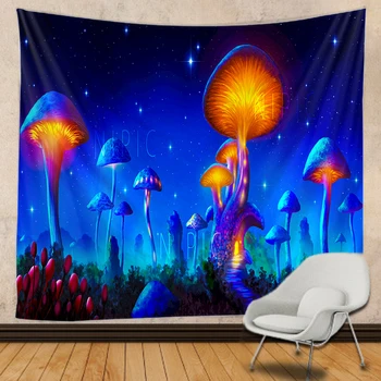 

Psychedelic forest mushroom Indian Mandala HippieTapestry Wall Hanging Bohemian Gypsy Psychedelic Tapiz Witchcraft Tapestry