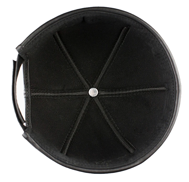 Echt Leder Retro Hut Casual Vermieter Chinesischen-Stil Hut Schaffell Kappe Dünne Runde Caps Fashion Winter Und Herbst Luxus hüte – Detail 11