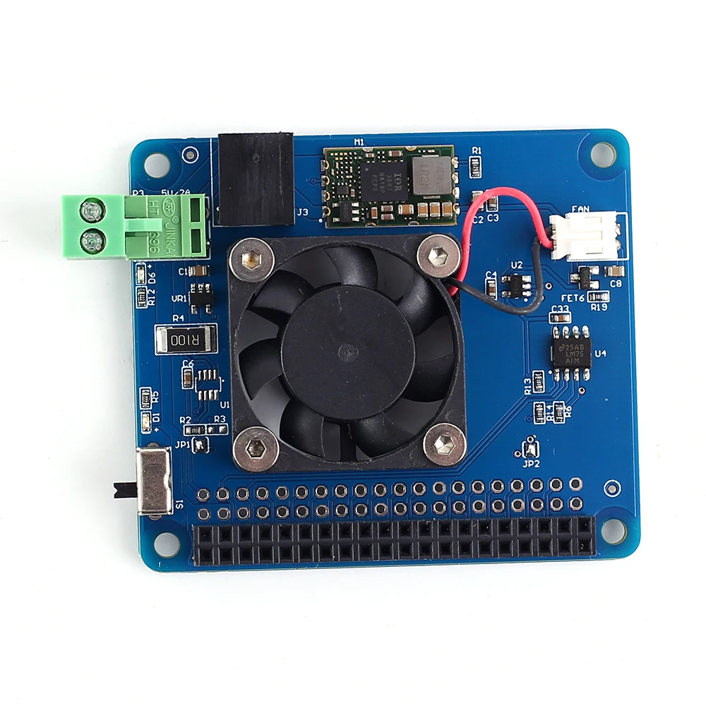 Выключатель питания для Raspberry Pi 3B +/3B/2B Smart Fan с переключателем|Интегральные схемы| |