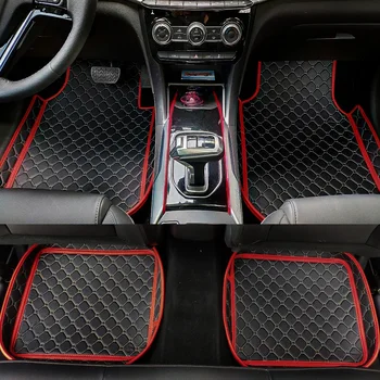 

Universal car floor mats for Ford focus mk2 Mustang Edge Fusion Mondeo Kuga Escape Everest Leather floor mats Accessories carpet