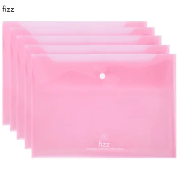 

fizz color double transparent document bag A4 data paper bag storage Double-layer pocket for student office