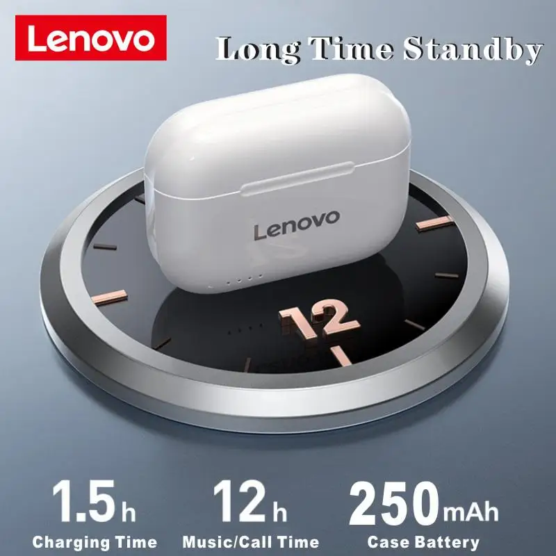 

Lenovo Wireless Headset LP1S TWS Bluetooth 5 .0 Headset Noise Reduction HIFI Low Tone Touch Stereo Wireless Headset