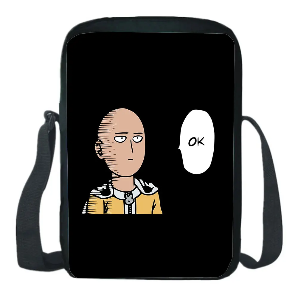 One Punch Man Messenger Bag Anime Cosplay Crossbody Fashion Teens Student Backpack Saitama Genos The Single Shoulder Bag