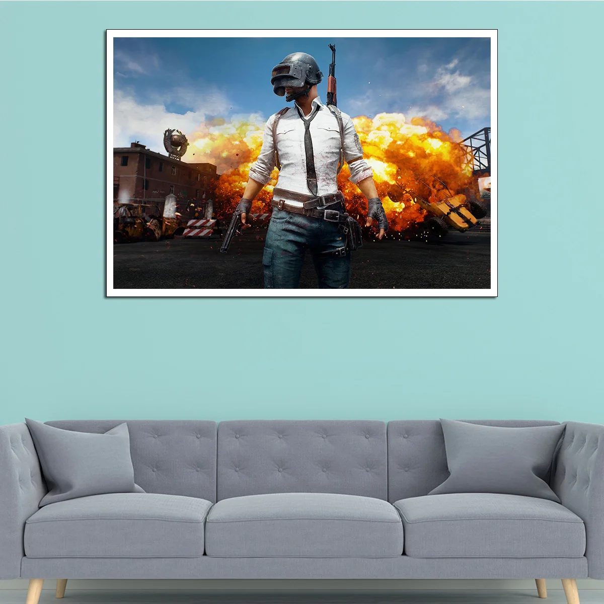 PUBG постер холст живопись AliExpress современный висит искусство победитель курица