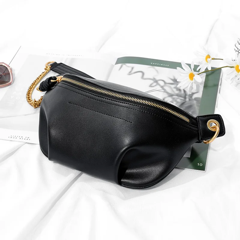 

Bag Women's 2019 New Style Leather Pocket Fashion WOMEN'S Single-shoulder Bag Simple Armpit Shoulder Bag Women's Chest Pack