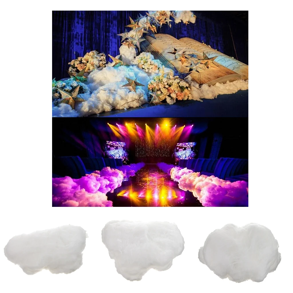 

Artificial Cotton 3D Cloud Aisle Main Road Hanging Wedding Stage Venue Decor Party Event Favor Home Holiday Ornament