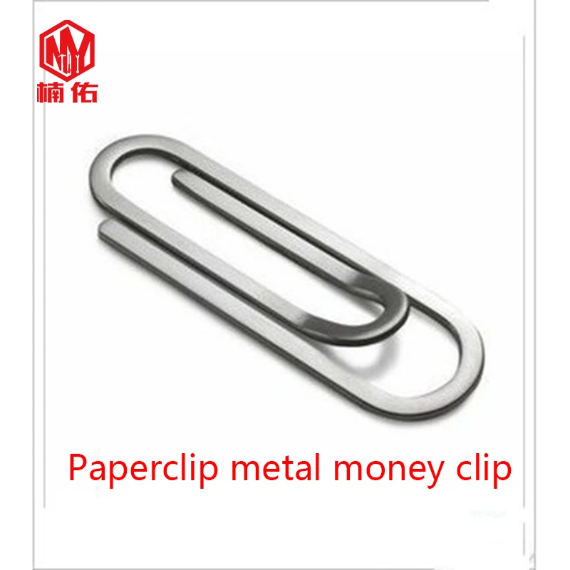 

1PC Paperclip Metal Money Clip Creative Stainless Steel Men's and Women's Money Clip Card Clip Bill Clip