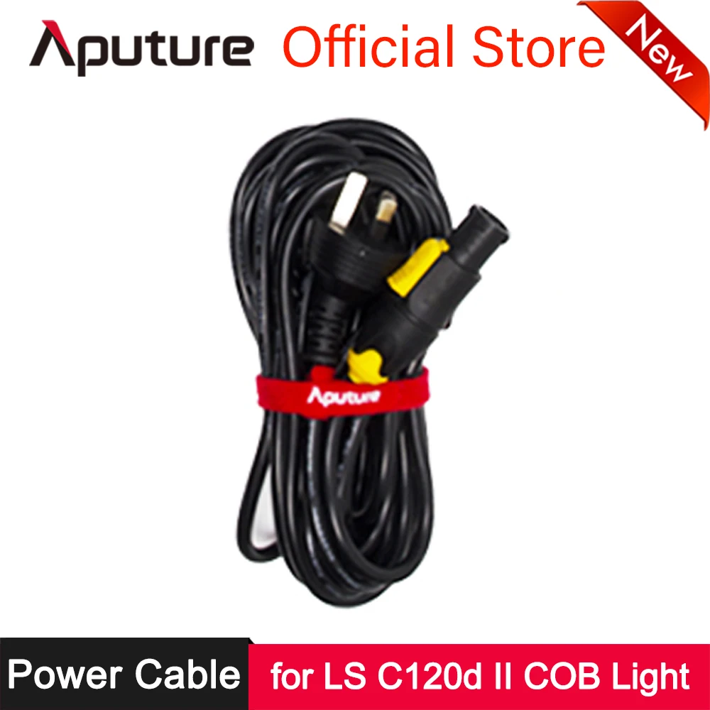 

Aputure Power Cable Plug for LS C120d II COB LED Video Studio Photography Lighting Accessories US EU UK AU Plug Specification